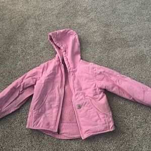 Girls Pink xs (6) Carhartt Coat.